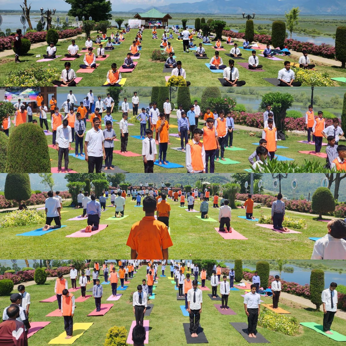 dicbandipora's tweet photo. #9thInternationalYogaDay

 Some glimpses from International Yoga Day-2023 program at iconic Wullar Vantage Park situated on the banks of majesic #Wullar Lake.  

#Yoga_In_JK 
#YogaforVasudhaivaKutumbakam 
@moayush 
@OfficeOfLGJandK 
@diprjk 
@ddnewsSrinagar 
@dicbandipora https://t.co/HlHHTFwVWl