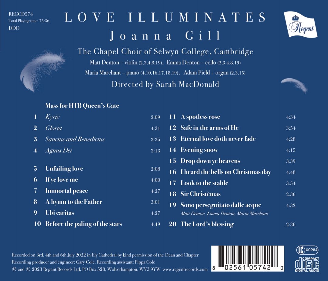 2 days, 20 tracks. Love Illuminates. 🕊 ❤️ <a href="/regentrecords/">Regent Records</a> @seam100 <a href="/Selwyn1882/">Selwyn College</a> <a href="/MariaMarchantpf/">Maria Marchant</a> #loveilluminates #newrelease
