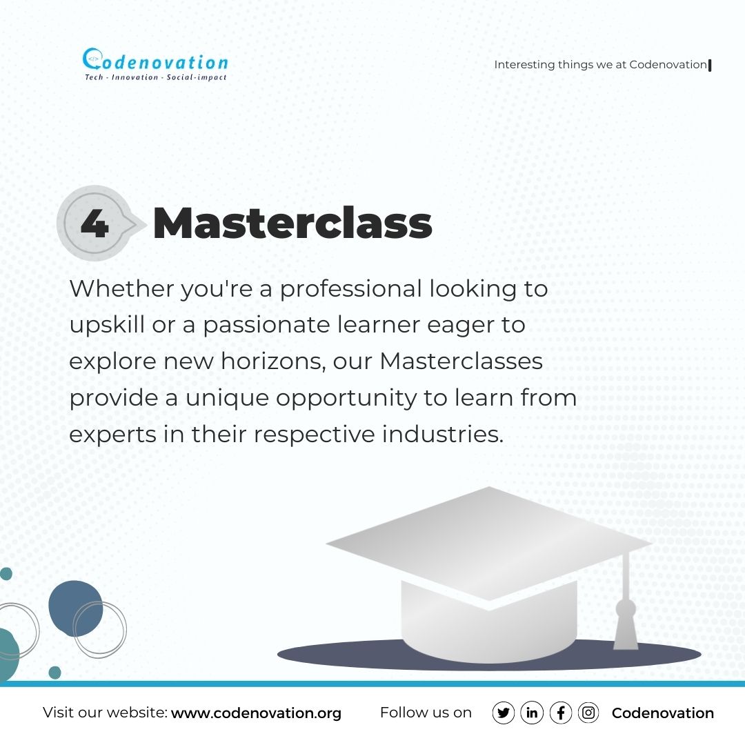 Get to know more about us at Codenovation
#tech #Hackathon #techevents #masterclass