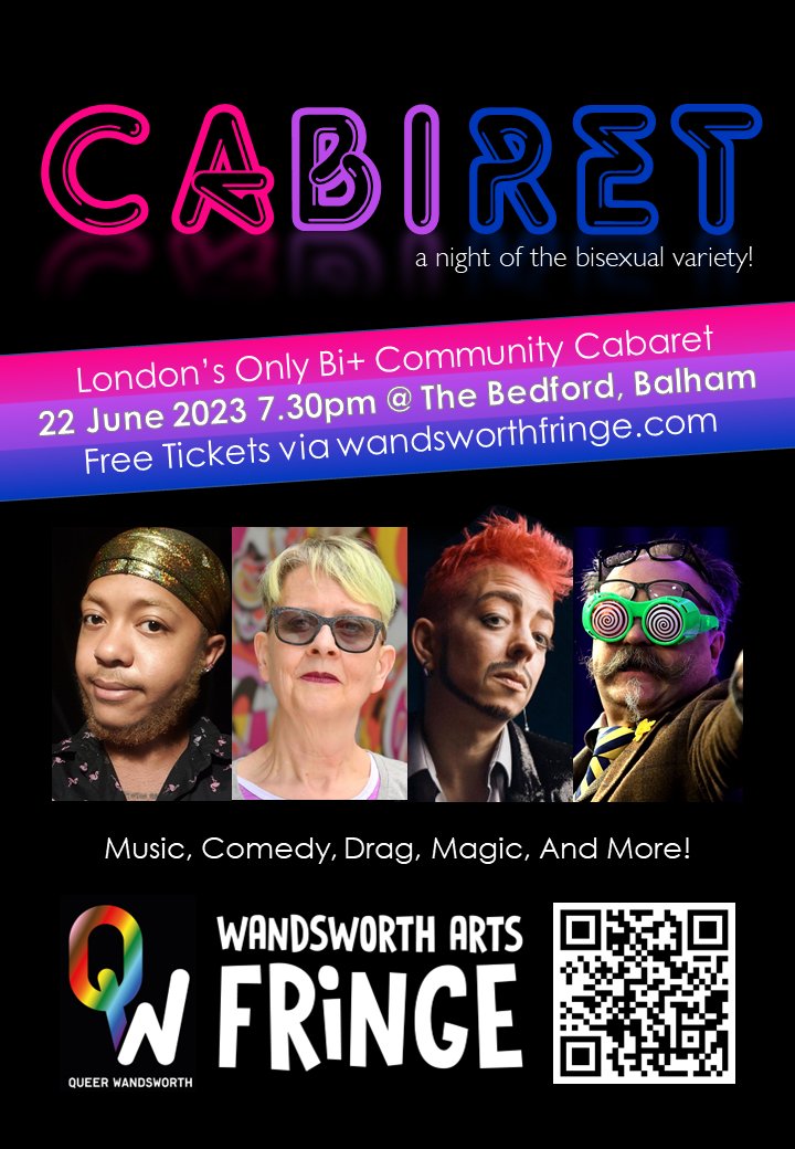 CaBiRet's free advance tickets have ALL GONE! The venue has agreed to release more on the door, plus a limited number of standing room entries. Still FREE!

See you tomorrow night at The Bedford in Balham xx