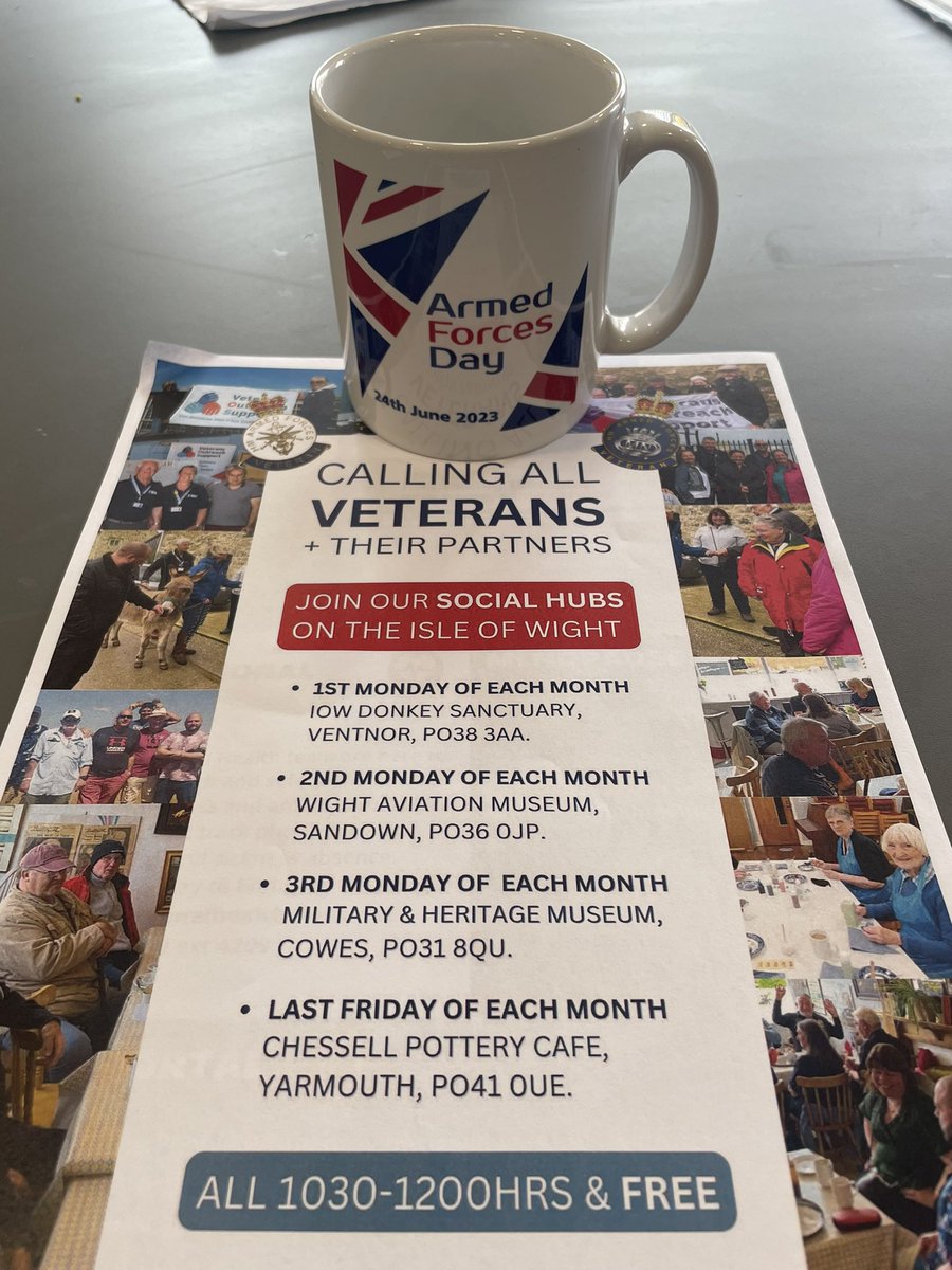 It’s #ArmedForcesWeek @IOWNHS @IOWNHSCareers @IoWNHSEducation and the greatest gift of a mug! #BrewUp and crack on, a cup of tea solves everything!