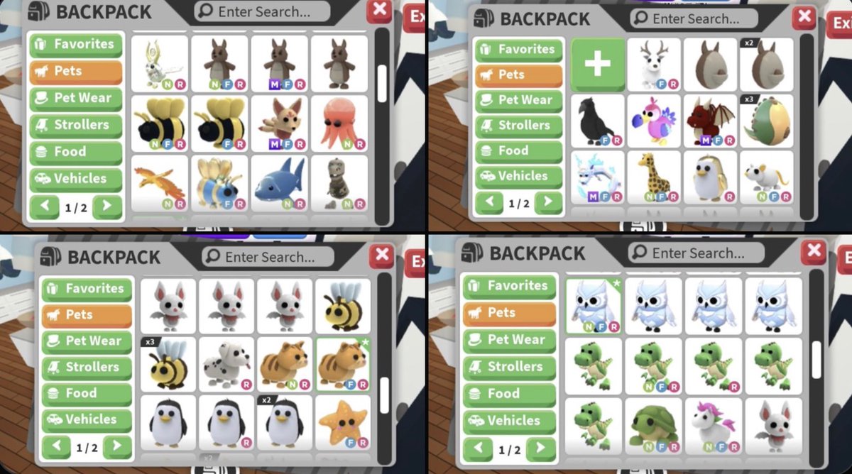 Selling all my Adopt Me AM pets for ROBUX! (through gamepasses)

NGF, I have 112+ proofs (mm is possible)  
I do NOT offer
#roblox #sellingroblox #robux #robloxusd #robloxtrading #robloxtrades #amtrading #adoptmepets #ampets #adoptmeselling #adoptmetrading