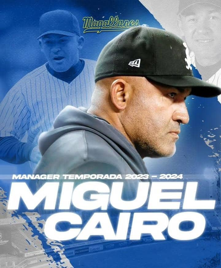 blindadosalas1's tweet photo. #Magallanes ¡HABEMUS MÁNAGER! Anoche la #NaveTurca anunció que MIGUEL CAIRO será el nuevo mánager para la próxima temporada en la #LVBP Cairo tiene excelente background como técnico en #MLB incluyendo el timonel interino de #WhiteSox (2022) #VamosMagallaneros #ParaTodoElMundo https://t.co/wZoHKt75uX