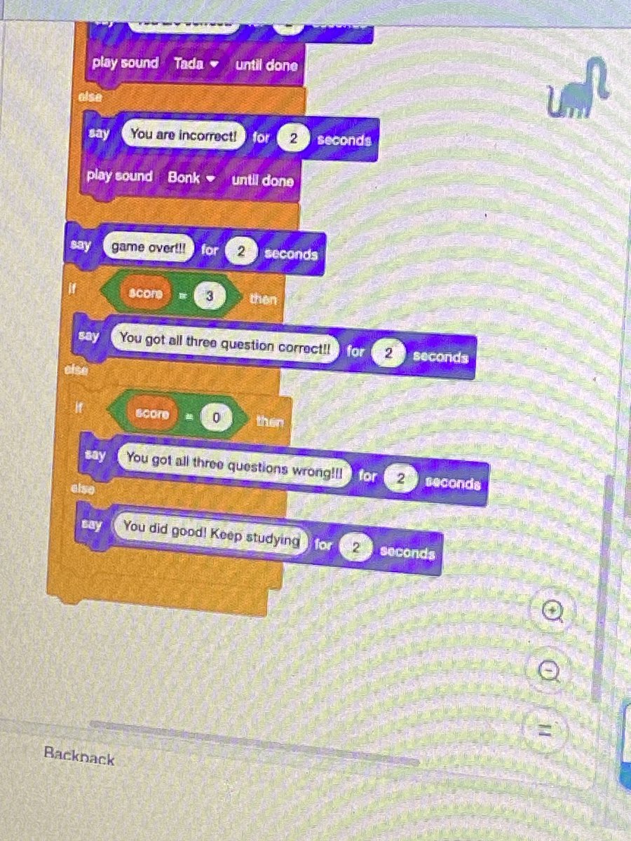 MGLWorld_Abby's tweet photo. Year 5 @SPBYear5 continued to explore Scratch today, we looked at conditionals, created a plan and then created our own Quiz. Well done Year 5! #mglcomputing https://t.co/ttJ5GFitcI