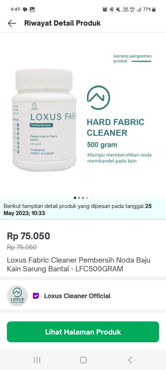 holideyeverdey's tweet photo. @tanyarlfes Pake ini coba nder, kaos ku kena noda tanah dan blouse kena jamur, di rendam 1 jam pake air panas nodanya hilang, tanpa kucek 😂👌🏻 foto afternya ga ada, ak malas foto wkwk https://t.co/hox7k1kcpb