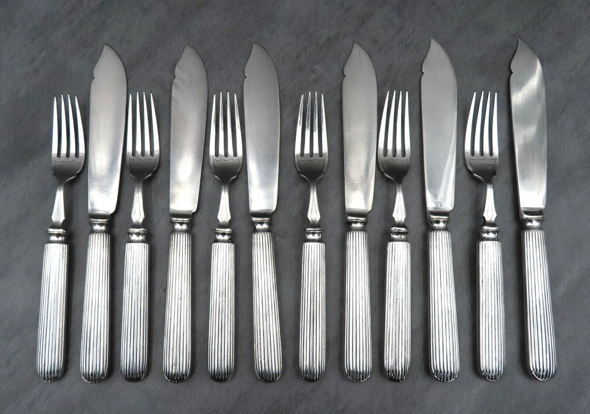 Antique Silver Plated Cutlery Set Reed White Star Line Titanic Interest Rare #Titanic #WhiteStarLine #RMSTitanic #Cutlery #Tableware #Antiques #Silverware ebay.co.uk/itm/1259800222…