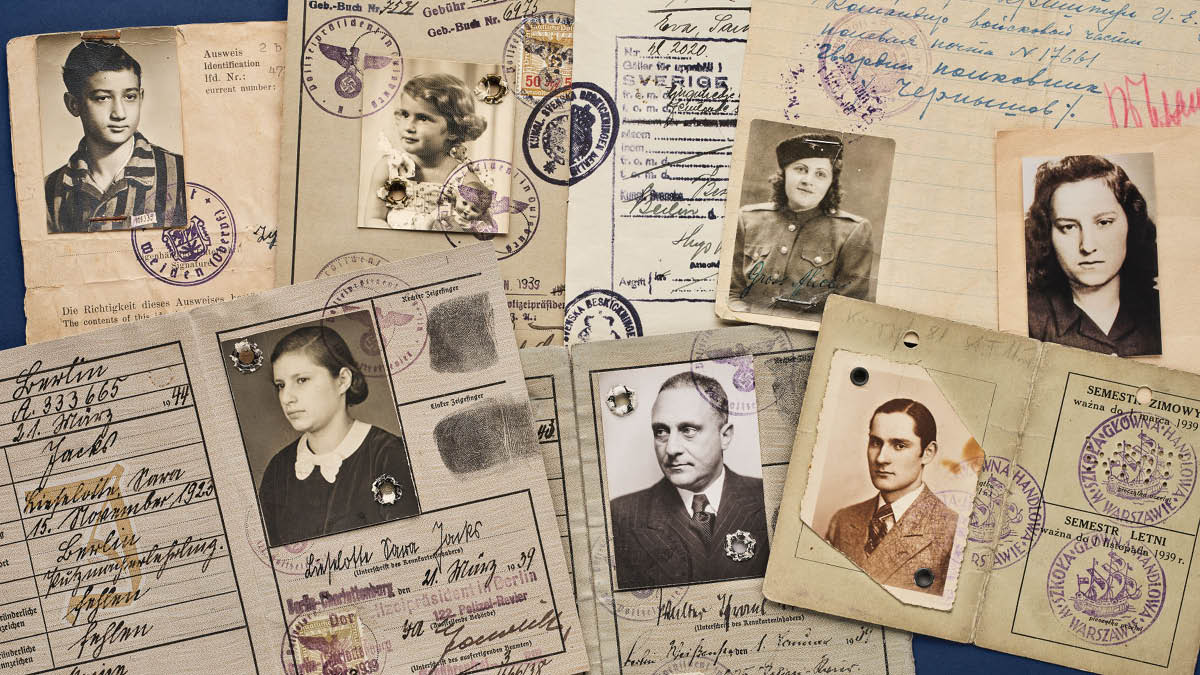 We have been busy building our first exhibition Seven lives. Today we opened the exhibition at Torsgatan 19, Stockholm. Welcome! museumforintelsen.se/en/whats-on/ex…

Identification documents. Photo: Helena Bonnevier, Swedish Holocaust Museum/SHM.