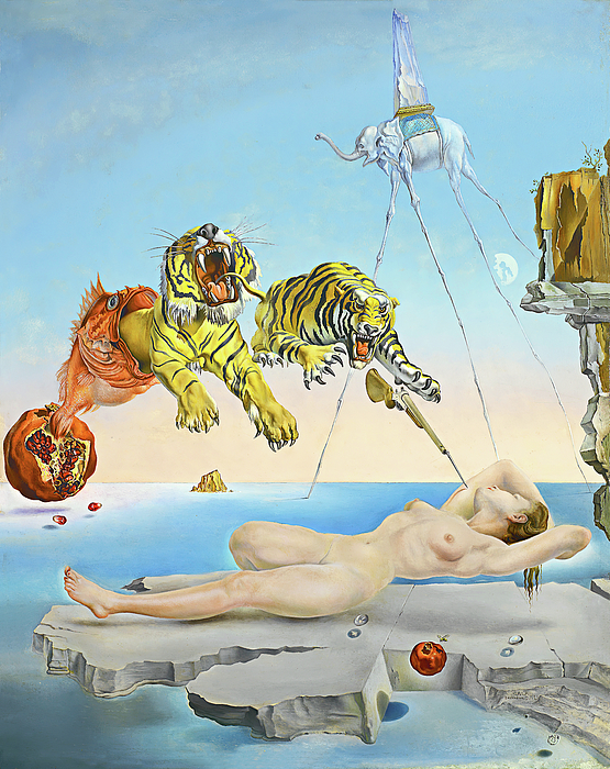 New artwork for sale! - "Salvador Dali Dream Caused by the Flight of a Bee Around a Pomegranate a Second Before Awakening" - fineartamerica.com/featured/salva… <a href="/fineartamerica/">Fine Art America</a>