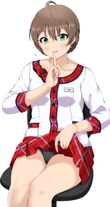 プロデューサーさんは黒色が好きと耳に挟みましたので…。周りのみんなにはナイショの2人だけの秘密ですよ♡

( P◜◡◝ )<いったい何のk…ッ!!?♡
 ⊃🍞⊂ 