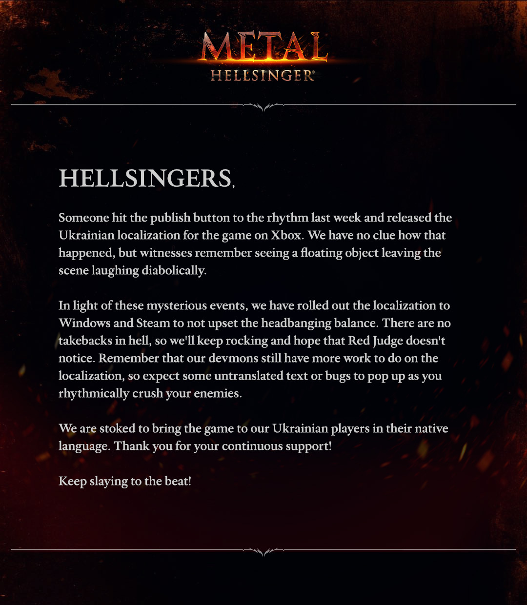 Metal: Hellsinger on Steam