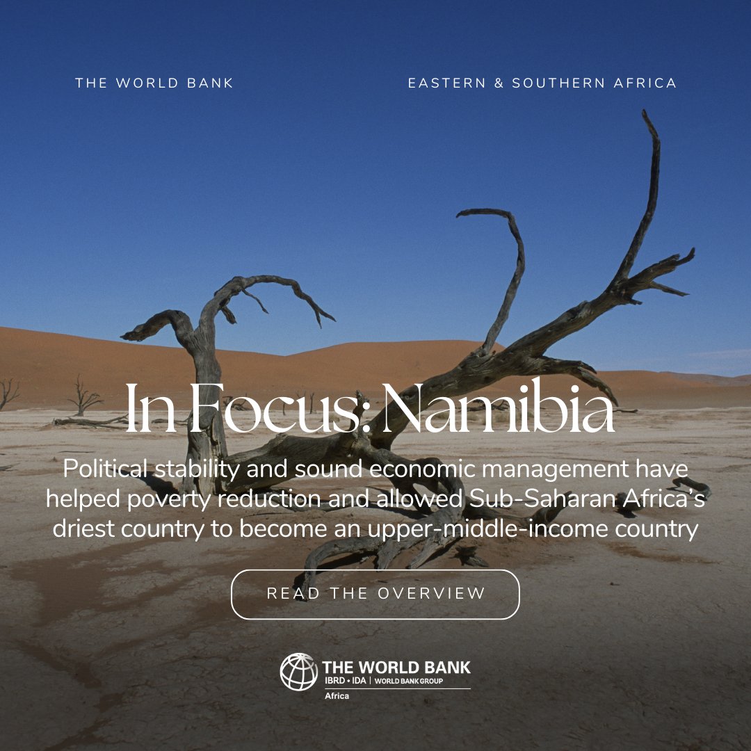 IN FOCUS: #Namibia

@WorldBank is supporting Namibia to accelerate the adoption of digital technologies & improve parliamentary process, increasing the effectiveness of its core functions of law-making & engagement with citizens. Learn more: wrld.bg/FC2050OSKTe #RisingAfrica