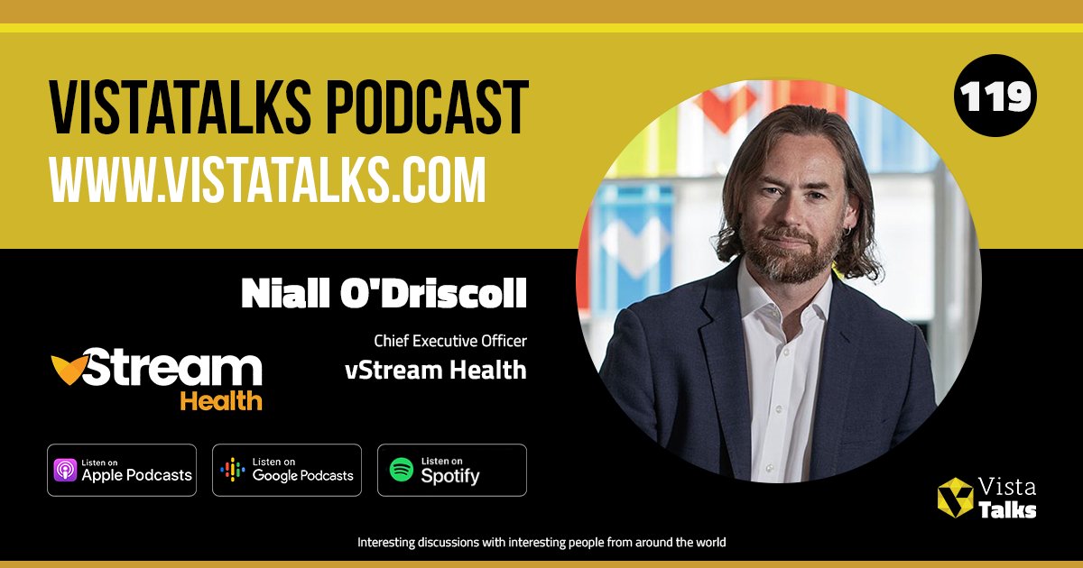 Listen to #VistaTalks Ep 119 featuring Niall O'Driscoll vistatalks.com/episode-119-ni… as he shares the importance of culture, localization, and storytelling in healthcare. #Localization #AI #LifeSciences #VR #AR