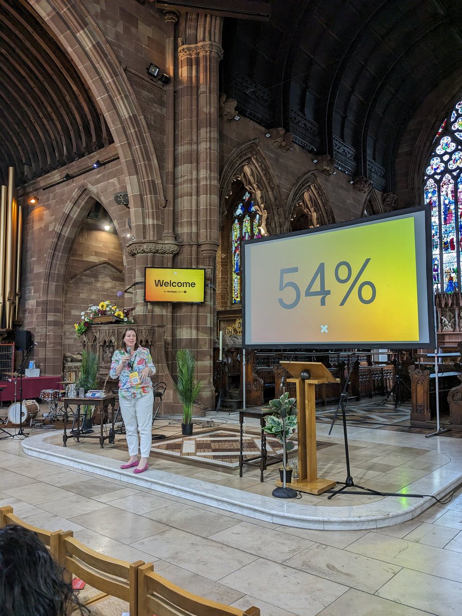 thegregoryCCX's tweet photo. Approximately 54% of the English population say "None" when asked what religion they affiliate with. Rhiannon King, Archdeacon of Ipswich is speaking to us on 'Reaching the Nones' #multiply2023 https://t.co/Cl8Ela1gxQ