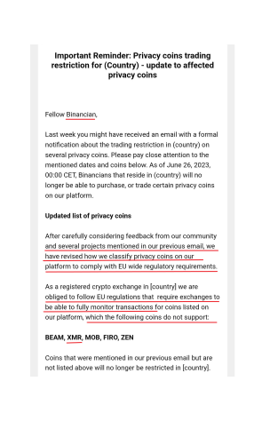With things like this you realize that Dash and Zcash are no real privacy coins.
Everything that is really private will be banned.
Governments don't want your #privacy 

That's Why #Monero