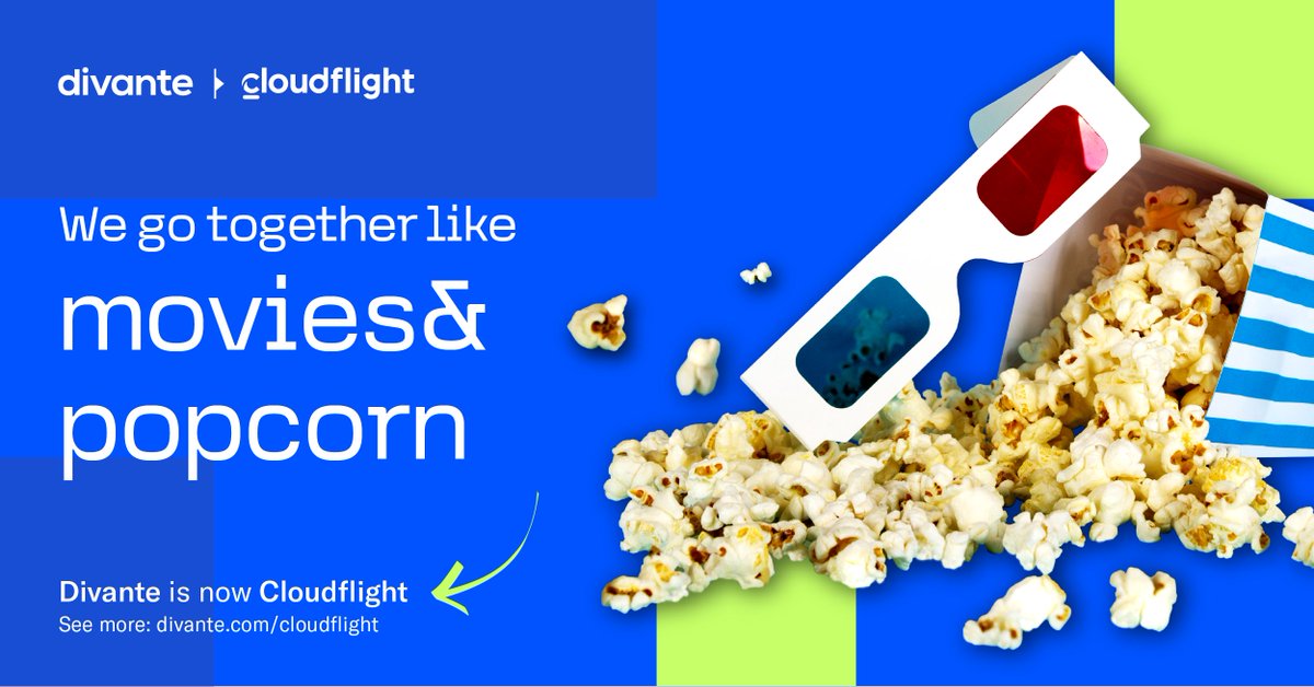 Divante is now @Cloudflighio! And we go together like movies and popcorn🍿🎬

From now on, we go beyond #eCommerce development!

Read more about our merger ➡️divante.com/cloudflight

#CloudflightPoland #CompanyMerger #JointCompany