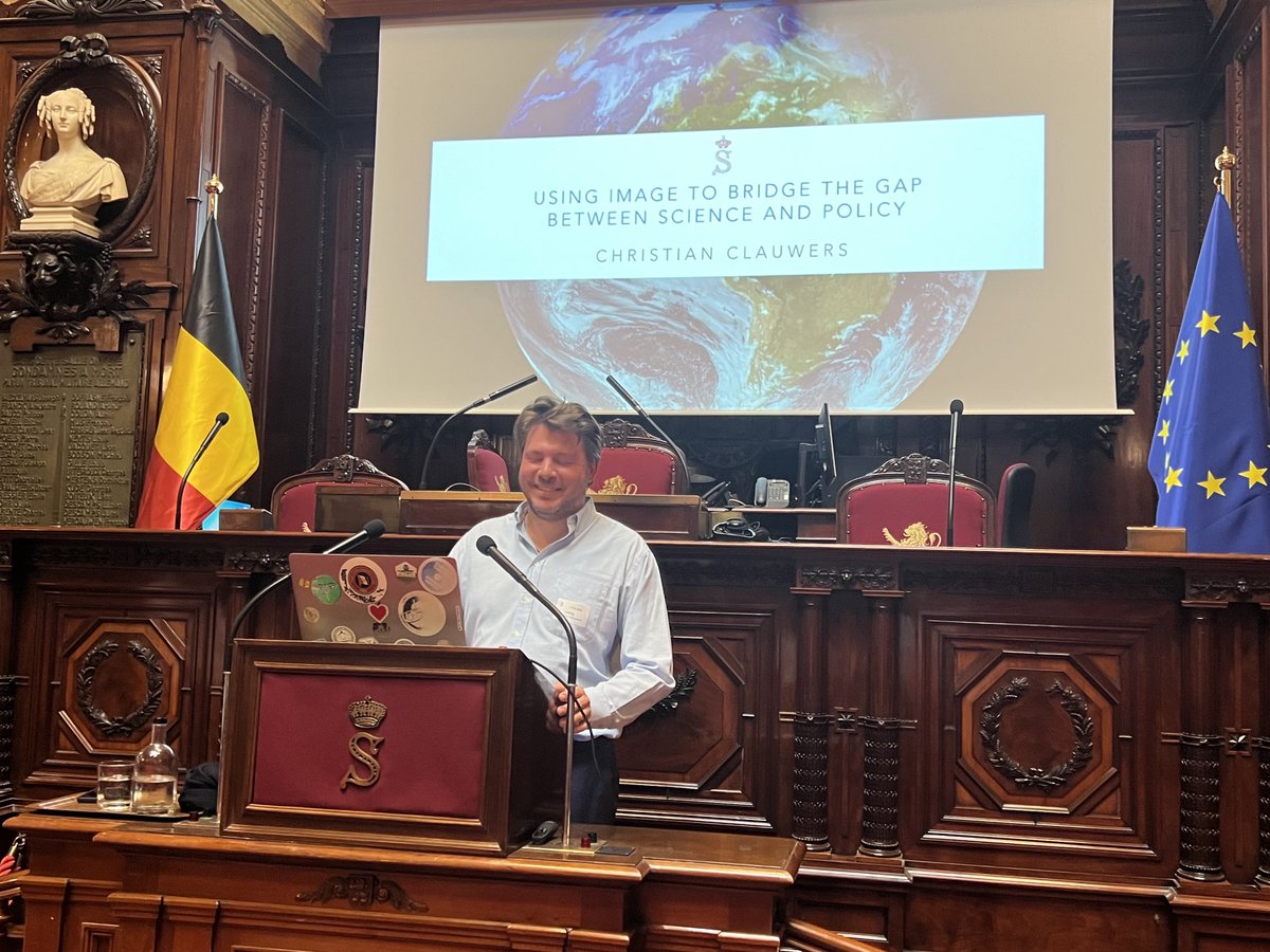 Belgian Senate. Lecture by Christian Clauwers, photographer & environment activist, specialising in the North/South poles: « Using image to bridge the gap between science & policy ». An asset for our campaign on cultural & natural heritage ⁦@europanostra⁩ ⁦@SneskaEN⁩