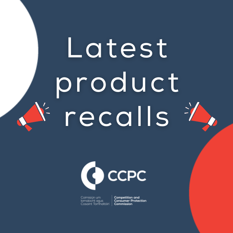 Recently, various #ProductSafety issues have been identified with a number of items sold on online platforms. Some of the items include children's toys, extension leads, chargers and candle sets.

To check if you have an affected item, visit: bit.ly/2FZJ9fm