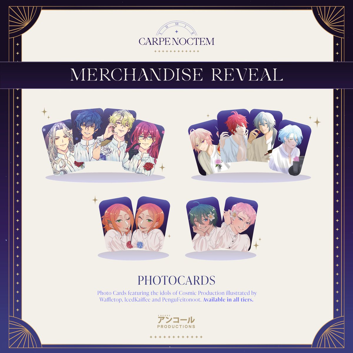 EncoreProdPH's tweet photo. ✨Merchandise Reveal✨

Each merchandise is lovingly and carefully made by our partner artists to act as a keepsake of our most treasured moments with all of our dear producers. 

◇◇◇◇◇◇◇◇◇

📍 Wiltlover Café &amp; Fleur Makati
🗓 August 19, 2023

#CarpeNoctemEP2023 https://t.co/qHSQSHdi5m