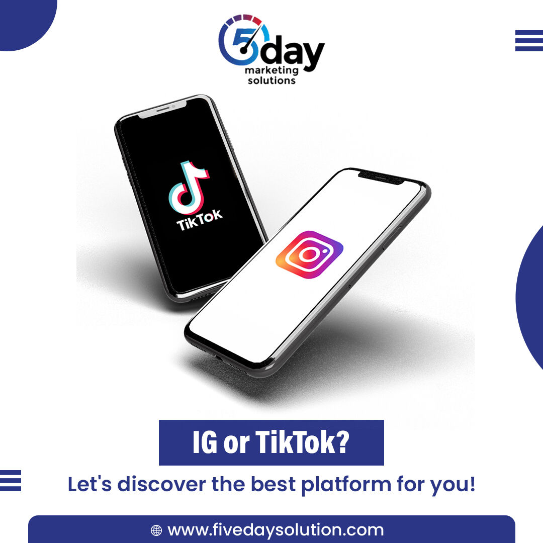 5DaySolution's tweet image. If you had to choose between Instagram or TikTok for your business, which platform would you prefer? 📸🎵 Share your thoughts and let&apos;s discuss the best social media strategy for your brand!

#ProductivityBoost #AdministrativeSupport #ExecutiveAssistance #EfficiencyBoosters