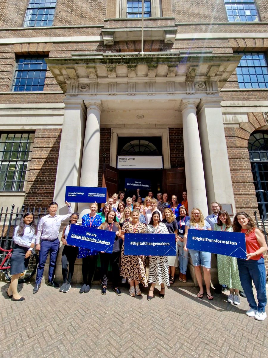 Imperial_IGHI's tweet image. After a 9-month journey, our first cohort of PG Cert in Digital Health Leadership (#DigitalMaternityLeaders) has successfully completed their programme👏
We hope our students will serve as #digitalchangemakers in their NHS Trusts to make an impact on maternity services.
Congrats!