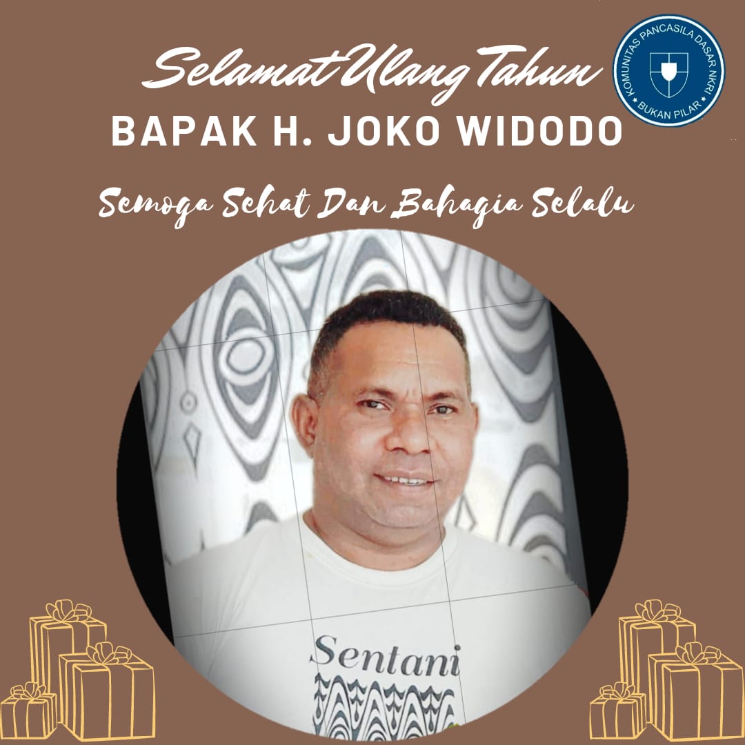 Happy Birthday Bapak H. Joko Widodo Salam hangat dari Pecintamu di Tanah Papua, Tuhan Allah Memberkatimu 