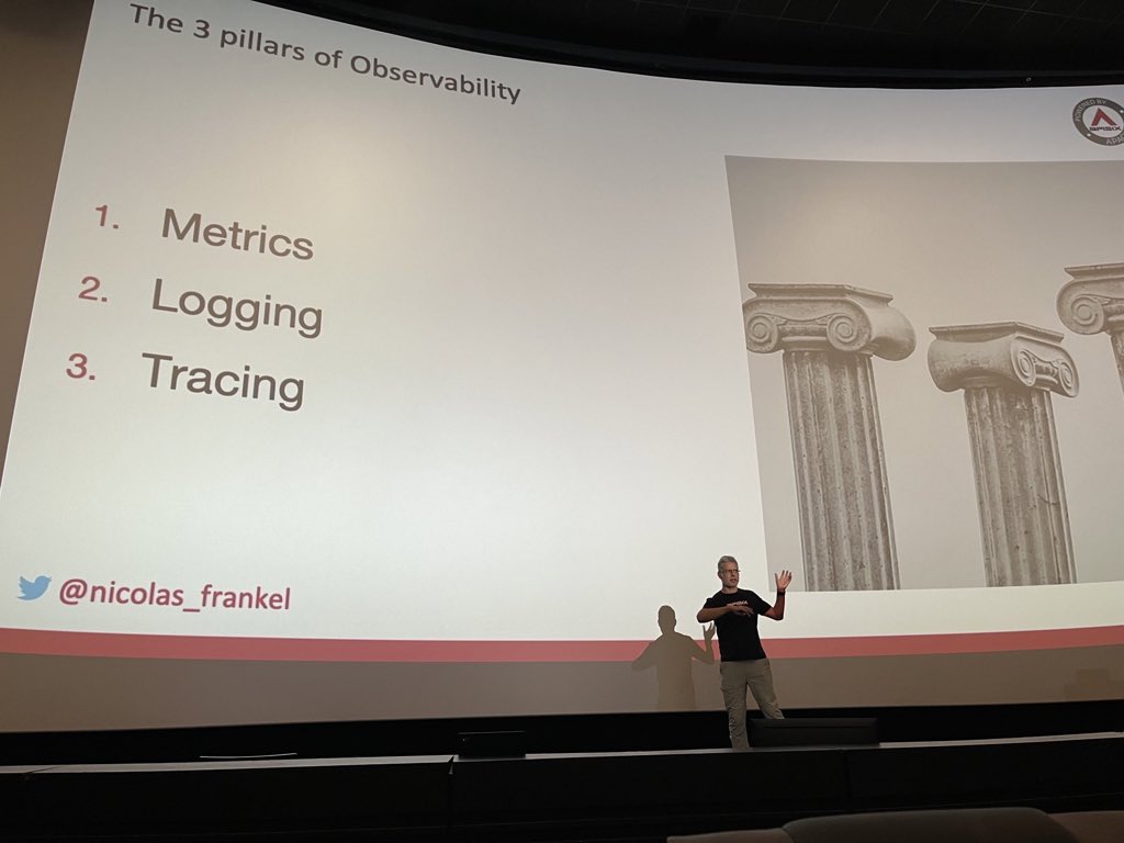 the master, @nicolas_frankel, talking about observability at @jcon_conference day 2 #jcon2023 #observability