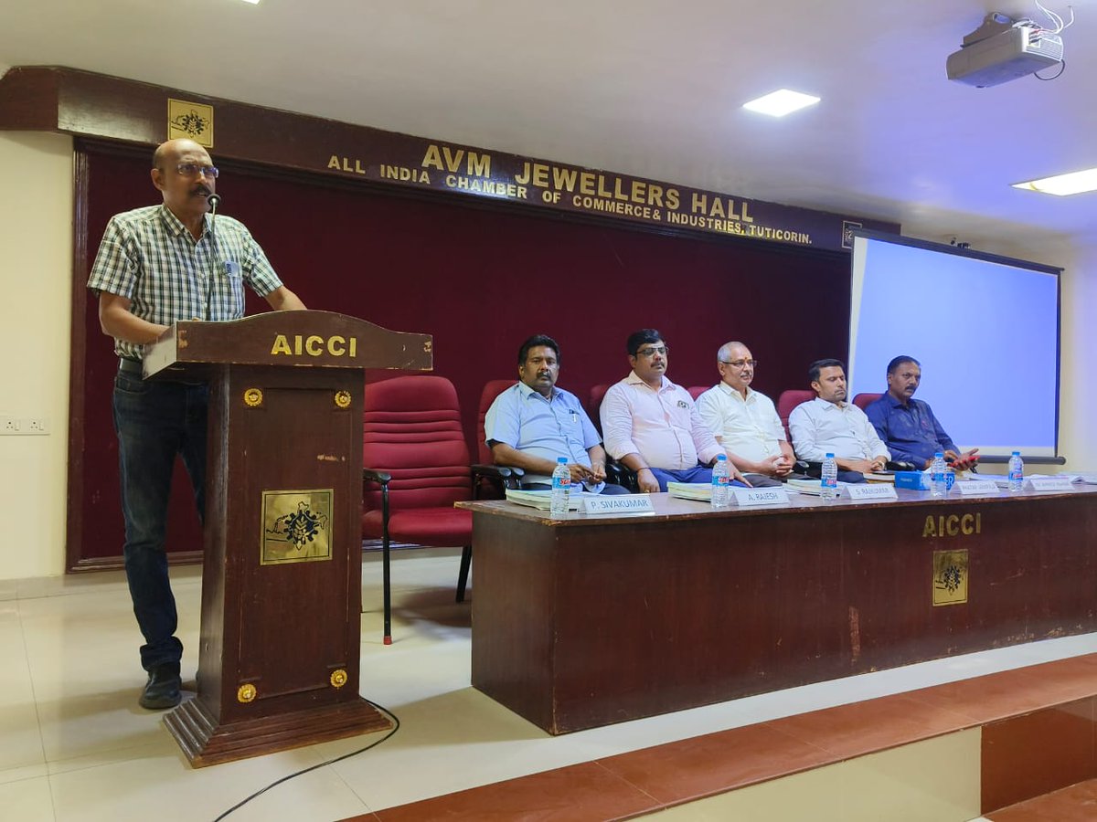Tuticorin CFS Association conducted a Knowledge Sharing Program on the Friday, 16th June, 2023 on Introduction to Customs Act &amp; Handling of Cargo in Customs Area Regulation Act 2009 (HCCAR2009) lectured by Mr. Pratap Jampala, MA, MBA, Retired Customs Appraiser, Chennai.