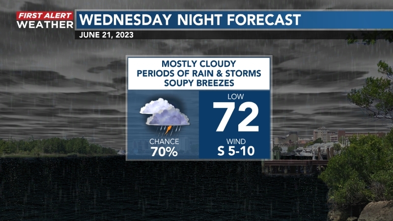 Wednesday night's Forecast: #WECTwx #ILMwx
