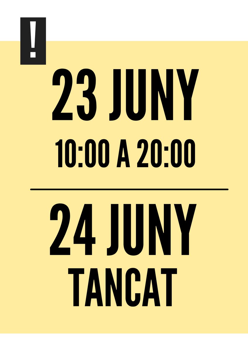 Ull als horaris de sant Joan i la revetlla!