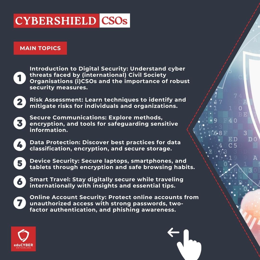 eduCYBERch's tweet photo. 🔐 Enhance Digital Security for CSOs! Join the CyberShield CSOs Training Course. 🌐🛡️

👉 Register now to secure your spot
https://t.co/JH7NlfKrbz

#CyberShieldCSOs #DigitalSecurityTraining #CyberSecurity #DataProtection #OnlineSecurity #eduCYBER #StaySafeOnline #OnlinePrivacy https://t.co/flYDGEsyK2