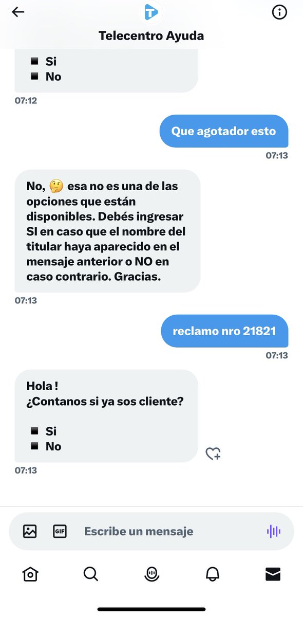 SalasDiegom's tweet photo. @TeleCentroAyuda Es agotador https://t.co/778zMUwVIx