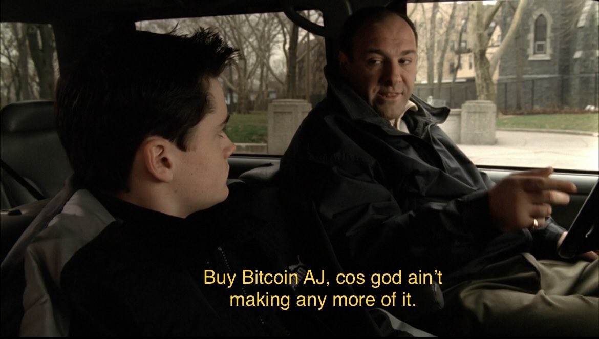 Tony knows #Sopranos #tonysoprano #buybitcoin