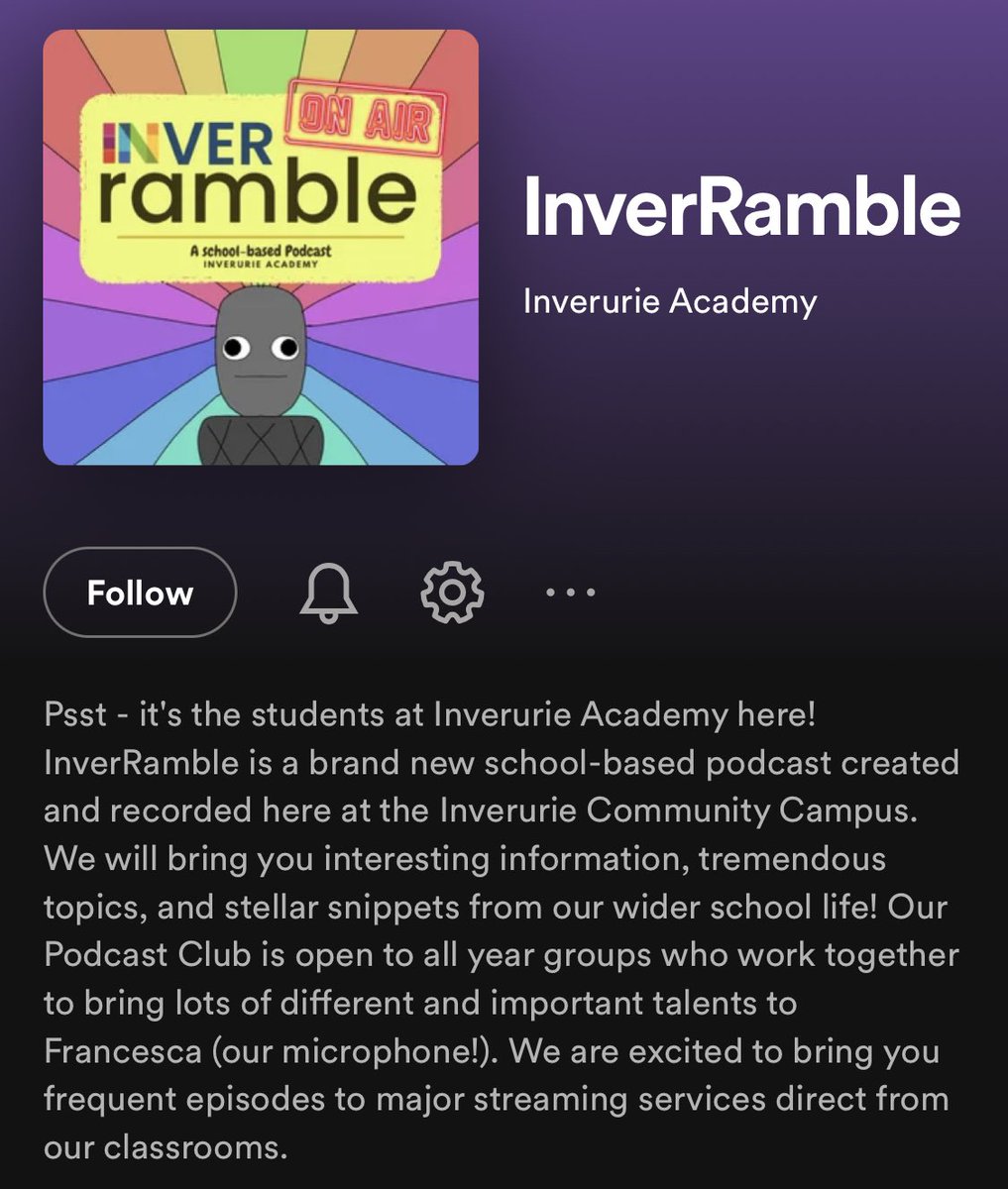 This morning we recorded a segment for an upcoming episode of IverRamble, @InverurieAcad’s new podcast 🎤 We discussed our Reading Schools’ journey so far and how much our Literacy Ambassadors have achieved since February 👏🏼

@scottishbktrust #ReadingSchools #InvAcadReadingSchool