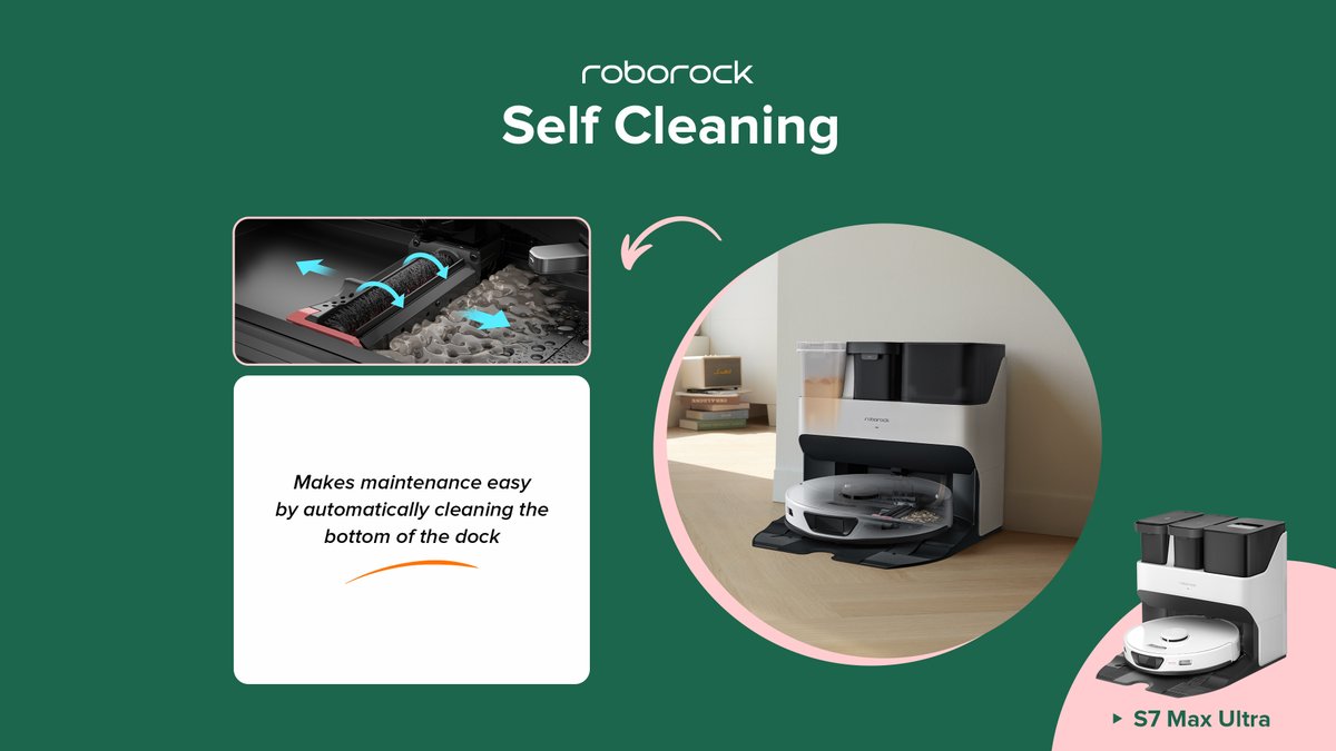 Roborock S7 Max Ultra – a revolutionary robotic vacuum cleaner with the self-cleaning docking system that does all the cleaning and maintenance for you! Say goodbye to tedious chores and hello to effortless cleaning. Share your cleaning journey with us in the Comment. #Roboock