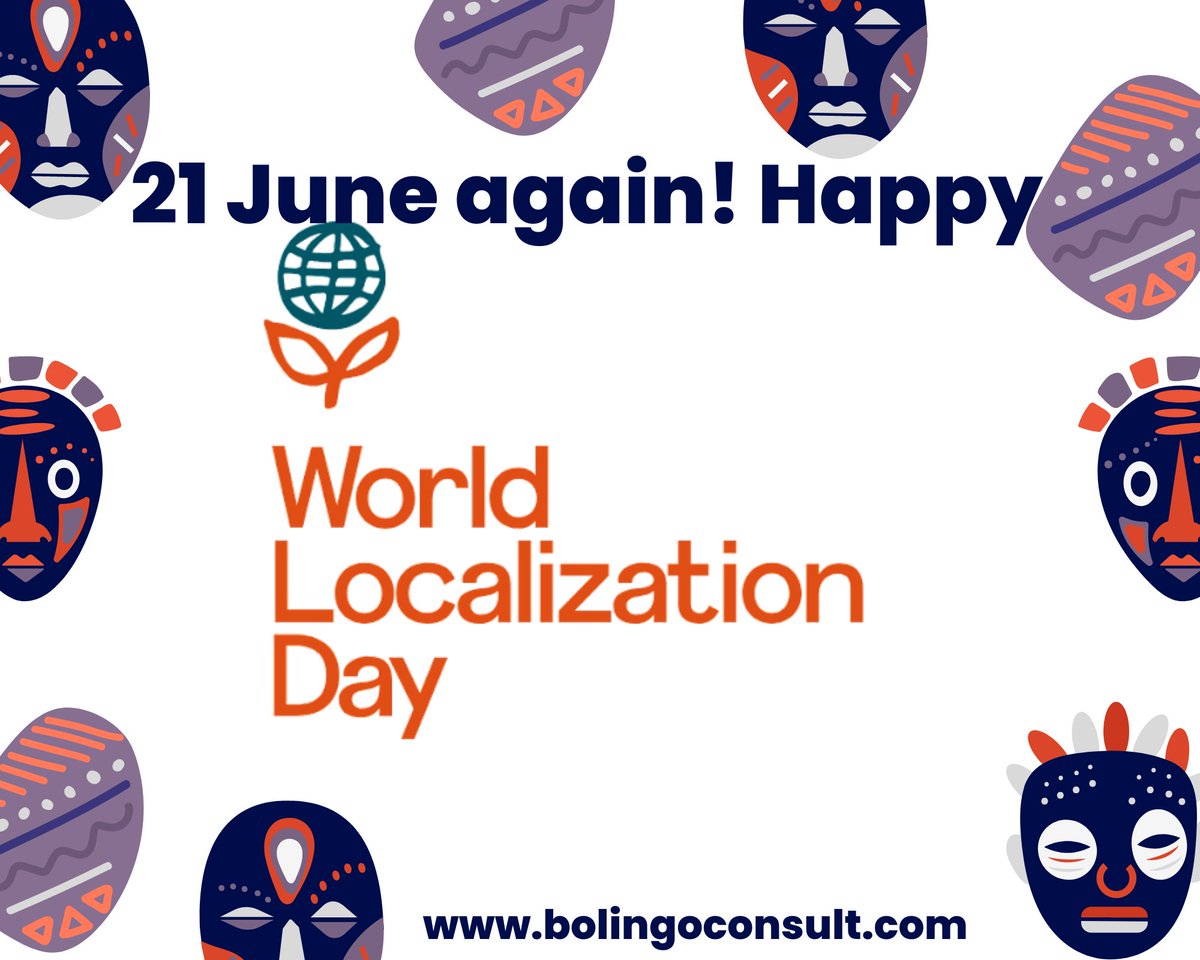 World Localization Day is an annual celebration of the worldwide localization movement. 

#localizationday23
#Africanlanguages