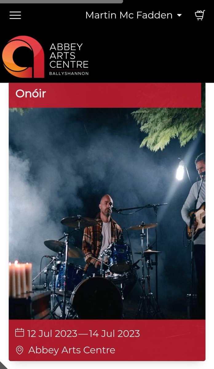 Ah here lads @onoirofficial Show Number Two SOLD OUT in minutes 😳 at The Abbey Arts Centre in Ballyshannon (12th and 14th July) Fair play like 'Mon The Shams! 🎙️