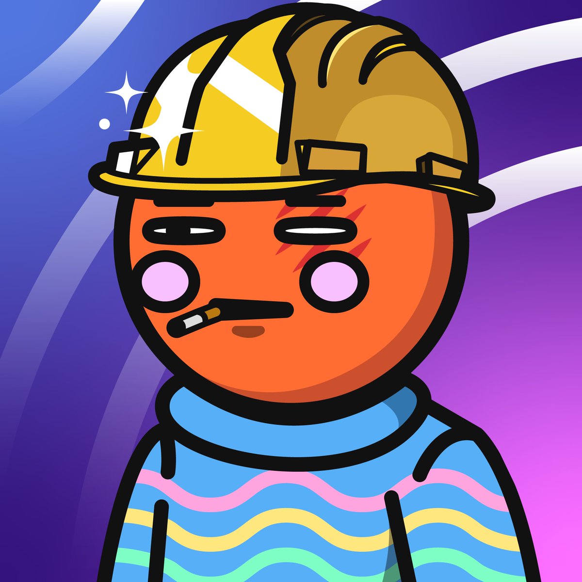 ferani's tweet photo. GM #SpaceRiders great Twitter Spaces last night ( @FeedTheChicken1 @gpsmattty @tsdwsp ) in case you missed it, go back and listen.

S Day 24 of my #SSRR and today this Rider is working class! Construction Helmet, Scar and cigarette.  Perfect combo for the working man.

Have a good Wednesday!