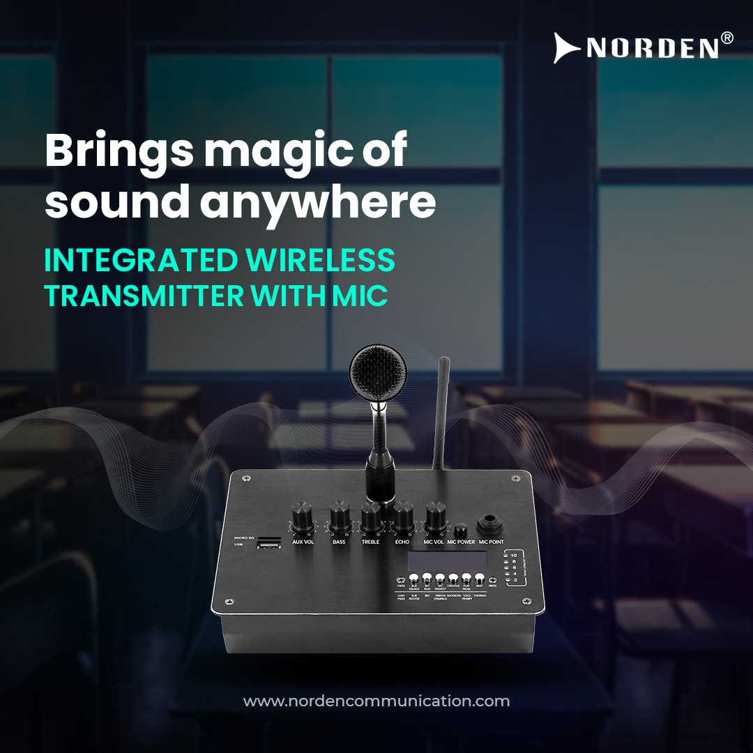 Find the best Wireless Transmitter with Mic.
Enjoy seamless audio streaming with the integrated NVS wireless transmitter.

#WirelessTransmitter #MicroSDCard #GooseneckMicrophone #ExternalMicrophone #VersatileRecording #NordenCommunication