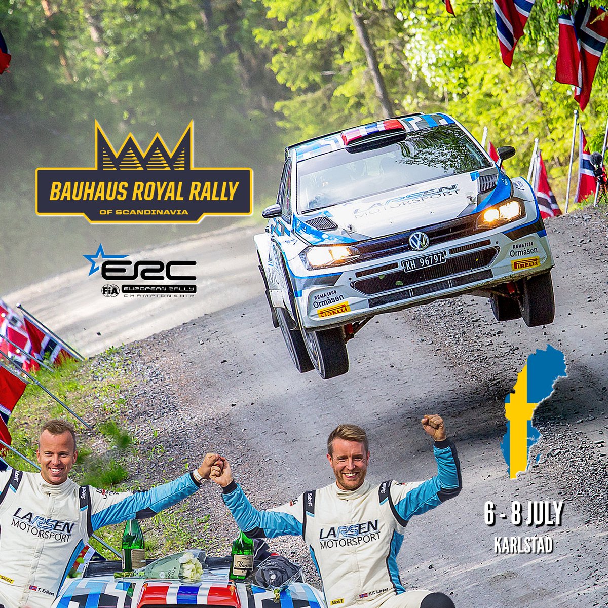 LARSEN MOTORSPORT TO COMPETE AT ERC SWEDEN, ROYAL RALLY OF SCANDINAVIA 2023 🇸🇪

<a href="/FrankToreLarsen/">Frank Tore Larsen</a> and co-driver <a href="/TorsteinEriksen/">Torstein Eriksen</a> are ready for their comeback together in <a href="/FIAERC/">FIA European Rally Championship</a>👊🏻 The reigning Norwegian Champs will start the new <a href="/ERCRoyalRally/">BAUHAUS Royal Rally of Scandinavia</a> in July🔥

#FIAERC #GOLarsenEriksen