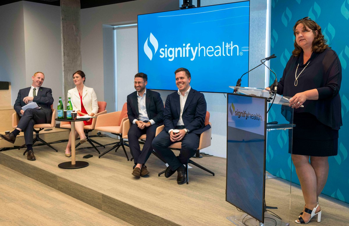 The leading U.S health-tech platform, <a href="/signifyhealth/">Signify Health, part of CVS Health</a>, has officially opened its new state-of-the-art technology centre in #Galway, with plans to create over 125 new #jobs. This is the company’s first operation outside of the US. 
Read more here: lnkd.in/enXMxZnS