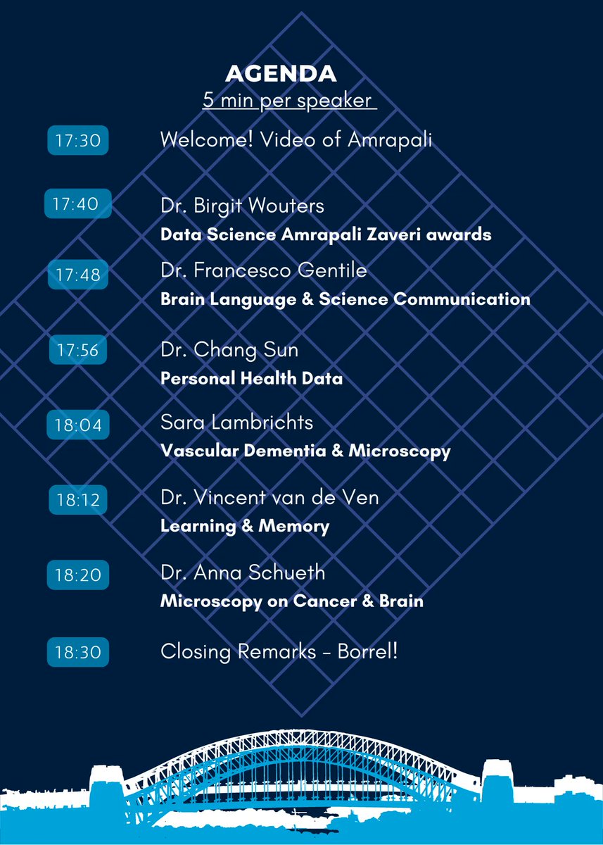 If you are in #Maastricht next Monday, don't miss the #BrainxData event organised to commemorate Amrapali Zaveri. Six @MaastrichtU researchers will share insight into their research Register ➡️ buff.ly/46bIYFn #BrainScience #DataScience @UM_IDS @SchuethAnna