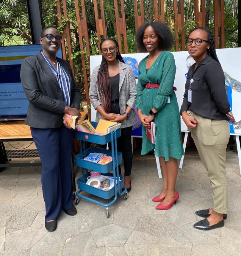 AlightRwanda's tweet photo. Alight participated in the World Refugee Day Exhibition in Kigali. We were delighted to have the Minister of Disaster Management visit our stand! #FindOthers #ChooseOptimism https://t.co/a7Y1lnAE3O