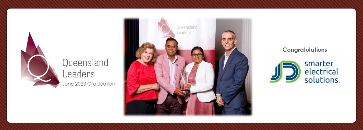 Congratulations to Jitendra Deo J.P.(Qual) &amp; Shanjeshni Deo, Directors of <a href="/electrical_jd/">JD Electrical Australia</a> Australia Graduating the Future Leaders series (pictured with <a href="/qldleaders/">Queensland Leaders</a> Advisory Board Member <a href="/Sallyanne_A/">Sallyanne Atkinson</a> and Founder &amp; Executive Director James Paulsen) #leaders#qldleaders #futureleaders