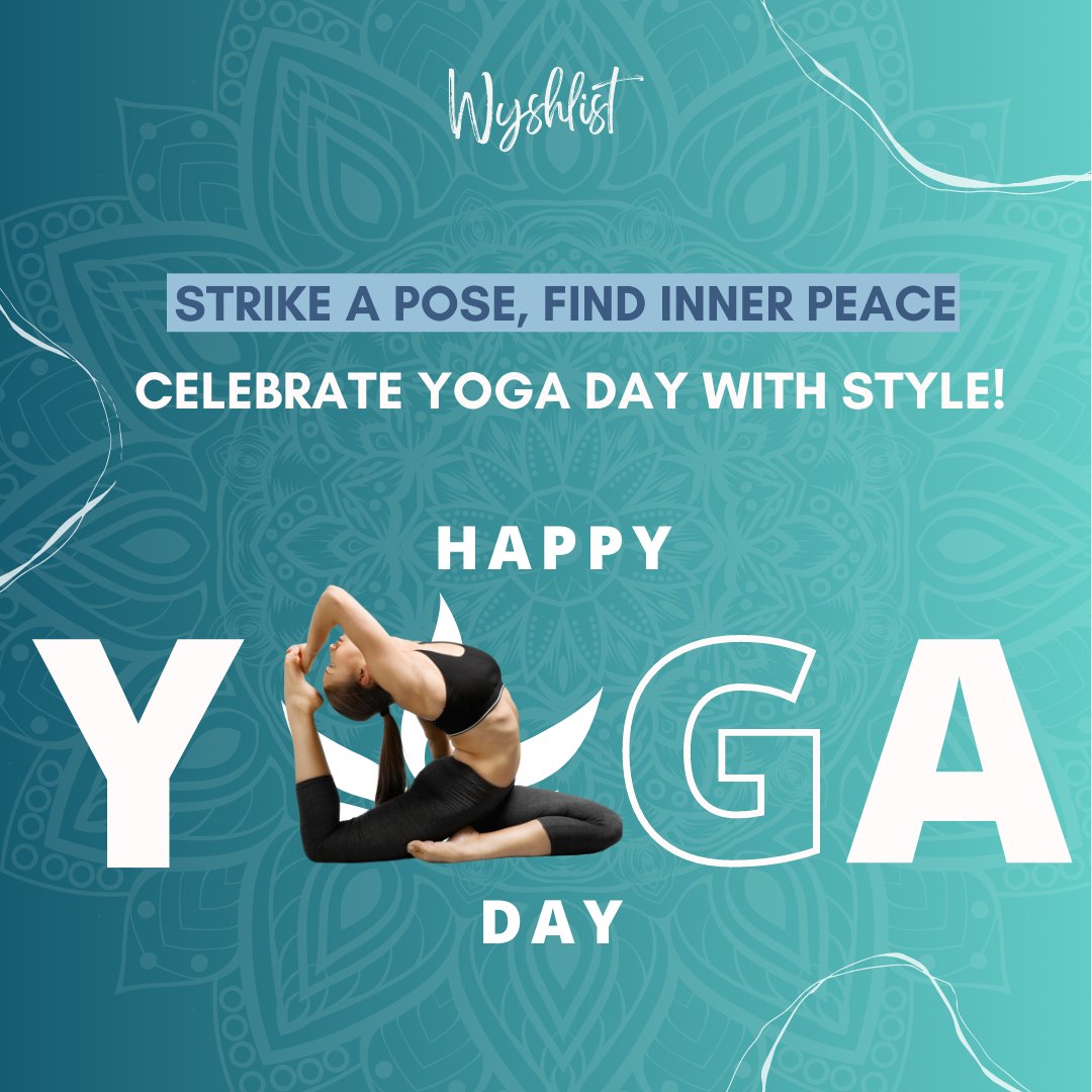 wyshlist_india's tweet photo. Strike a pose, embrace tranquility, and let your style flow on #InternationalYogaDay 🙏
Find your inner peace and #fashion inspiration with #Wyshlist 💟
#Namaste and stay stylish!🫶
#Yoga #yogainspiration #YogaForHealth #InternationalYogaDay2023 #NamasteInStyle #21june https://t.co/mSuV9YHVxH