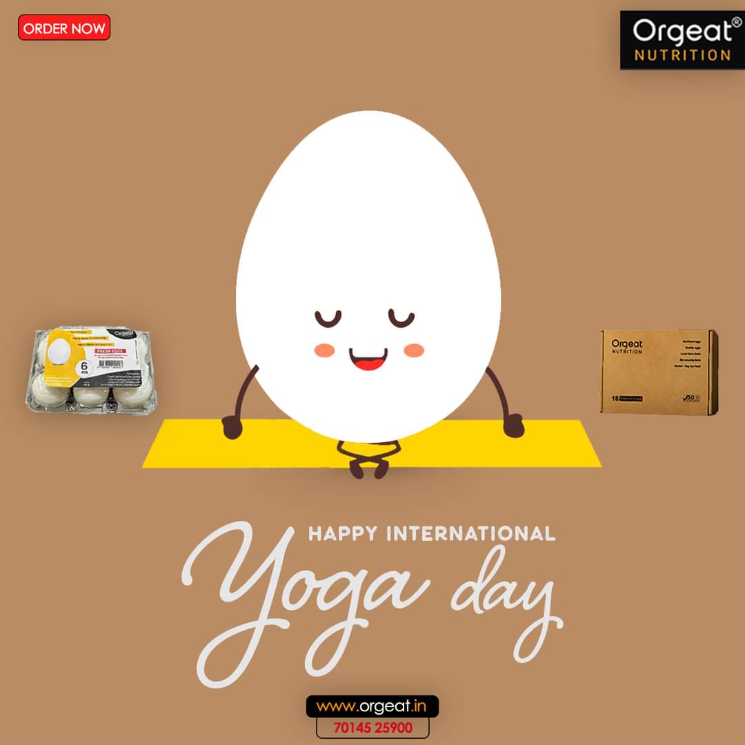 orgeatonline's tweet photo. Celebrate the beauty of yoga on this International Yoga Day. May your practice bring you strength, flexibility, and serenity.

Order Now: https://t.co/jUBZBMCZKL or Call - 70145 25900

#orgeateggs #orgeat #orgeatnutrition #yogaandegg #yoga #yogalife #health #healthylife #yoga https://t.co/58iCVa61fi