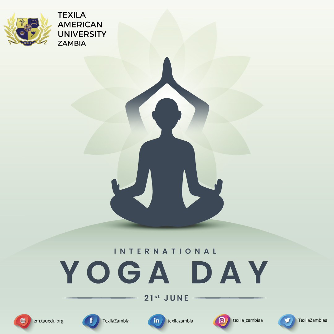 On this day, everyone to adopt yoga in their daily lives and experience its transformative power.

Happy International Yoga Day 2023 🧘🧘‍♀️

#Texila #TexilaAmericanUniversity #InternationalYogaDay2023 #YogaDay #YogaForWellness #YogaForHealth #YogaEveryDay #YogaInspiration