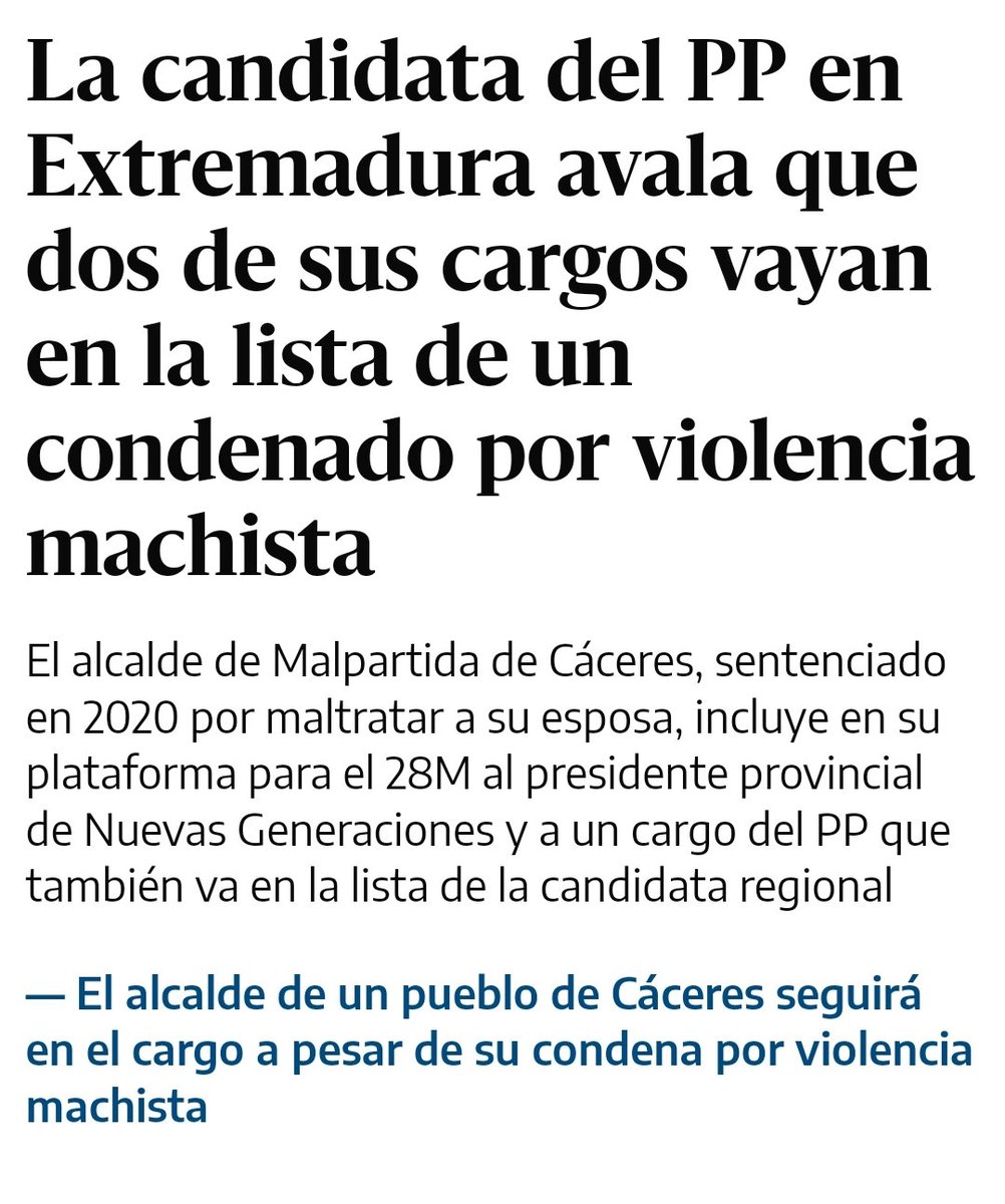 Feijoo, q tal si mandas a esta prenda a escardar cebollinos?.
Se cree q va a ganar más votos después del espectáculo q ha formado?.
Tiene la credibilidad d un champiñón. No acepta a VOX y le acusa con falacias mentirosas, con la basurita tenéis vosotros0?
Solo queda VOX
#TeamVox