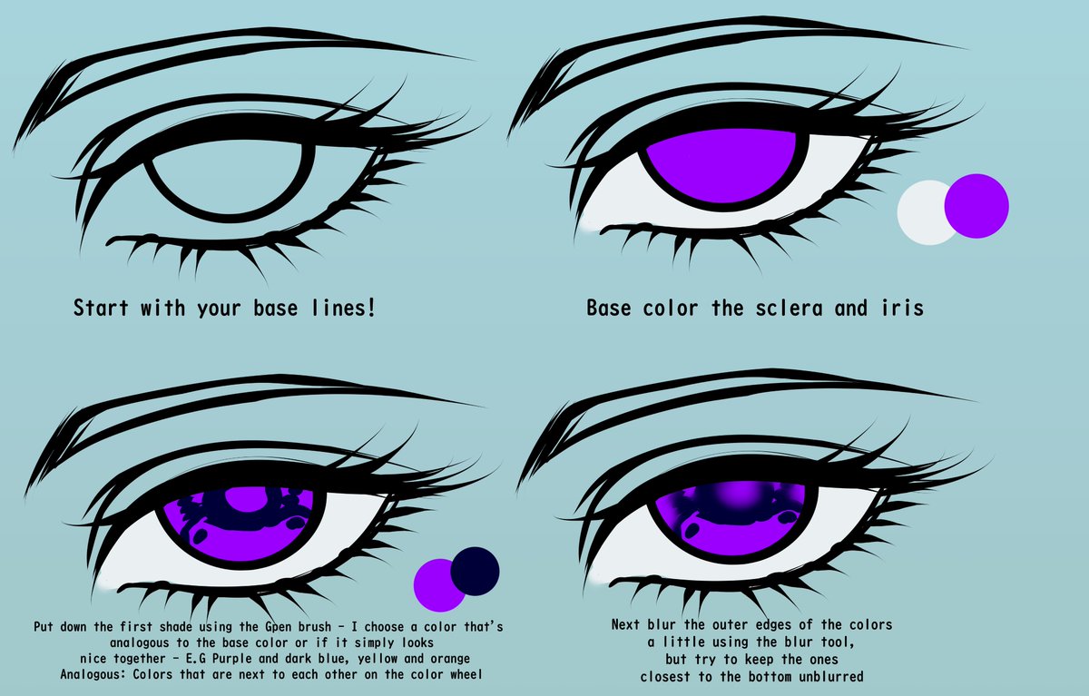 Shiinashi1's tweet image. BUSTED THIS WHOLE ASS THING OUT- Enjoy it's kinda scuffed but IT'S HERE
#arttutorial #howtocolor #eyetutorial