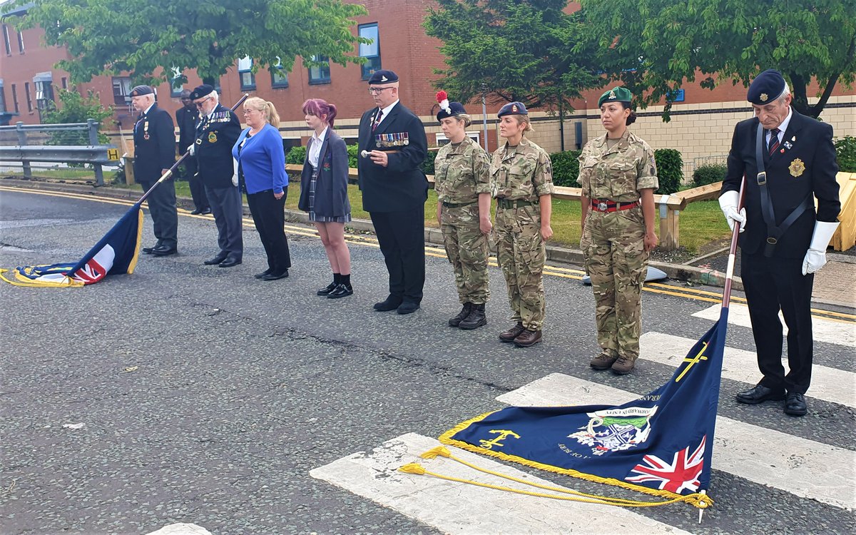 BuryCO_NHS's tweet image. Our flag-raising ceremony took place at Fairfield General Hospital this week, demonstrating our commitment to our Armed Forces including regulars, reservists, veterans and their families during this #ArmedForcesWeek2023. Thank you!