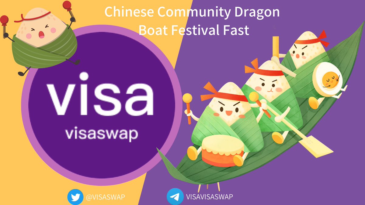 visaswap's tweet photo. 🎉Happy Dragon Boat Festival to the #VISA Chinese community!🐉
🚀The #VISA community is growing steadily.
📒Note: The #visaswap smart contract is still under audit and we have to make sure the contract is secure and bug-free, so stay tuned.🙏
📈Expected listing: Around 6/26 https://t.co/ufJXTMxHYy